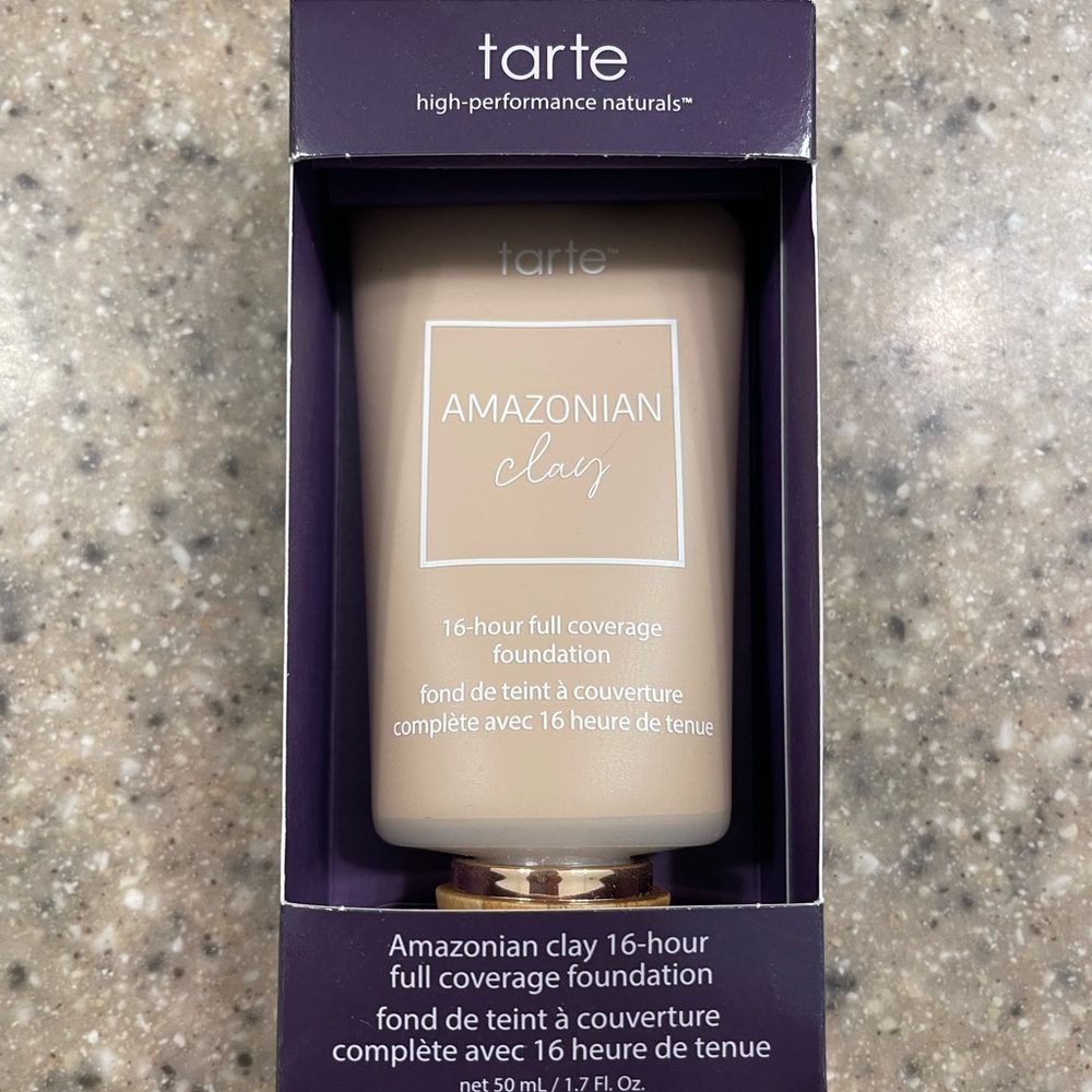 Tarte Amazonian clay 16 hour foundation, light medium sand, not opened, new